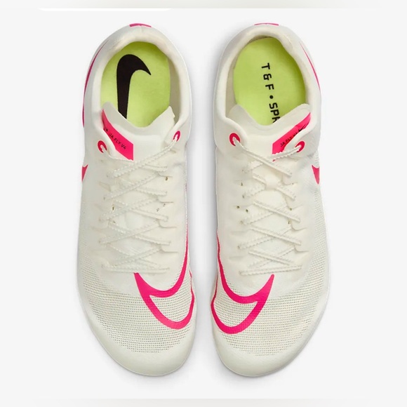 Nike Ja Fly Track & Field Spikes White Pink Bag & Tool DR2741-100 NWOB - Picture 5 of 6
